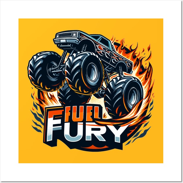 Monster Truck, Fuel Fury Wall Art by Vehicles-Art